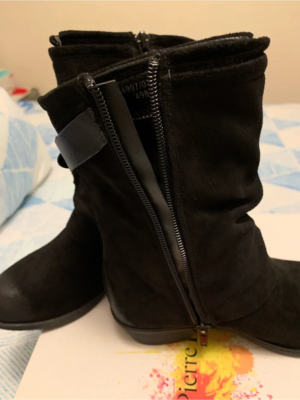 Pierre Dumas Kids Black Mid-Calf Buckle Boots